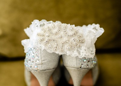 wedding shoes and garter brant bender photography