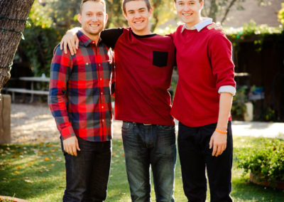 three teen brothers