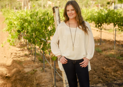 senior girl graduation picture bernardo winery