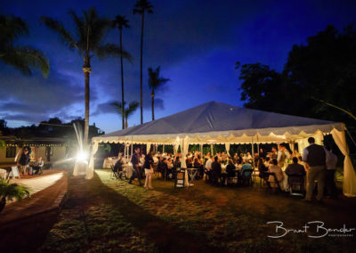 beautiful wedding reception with tents