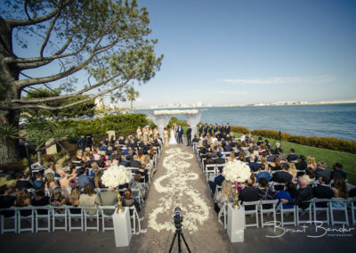 wedding alter on water