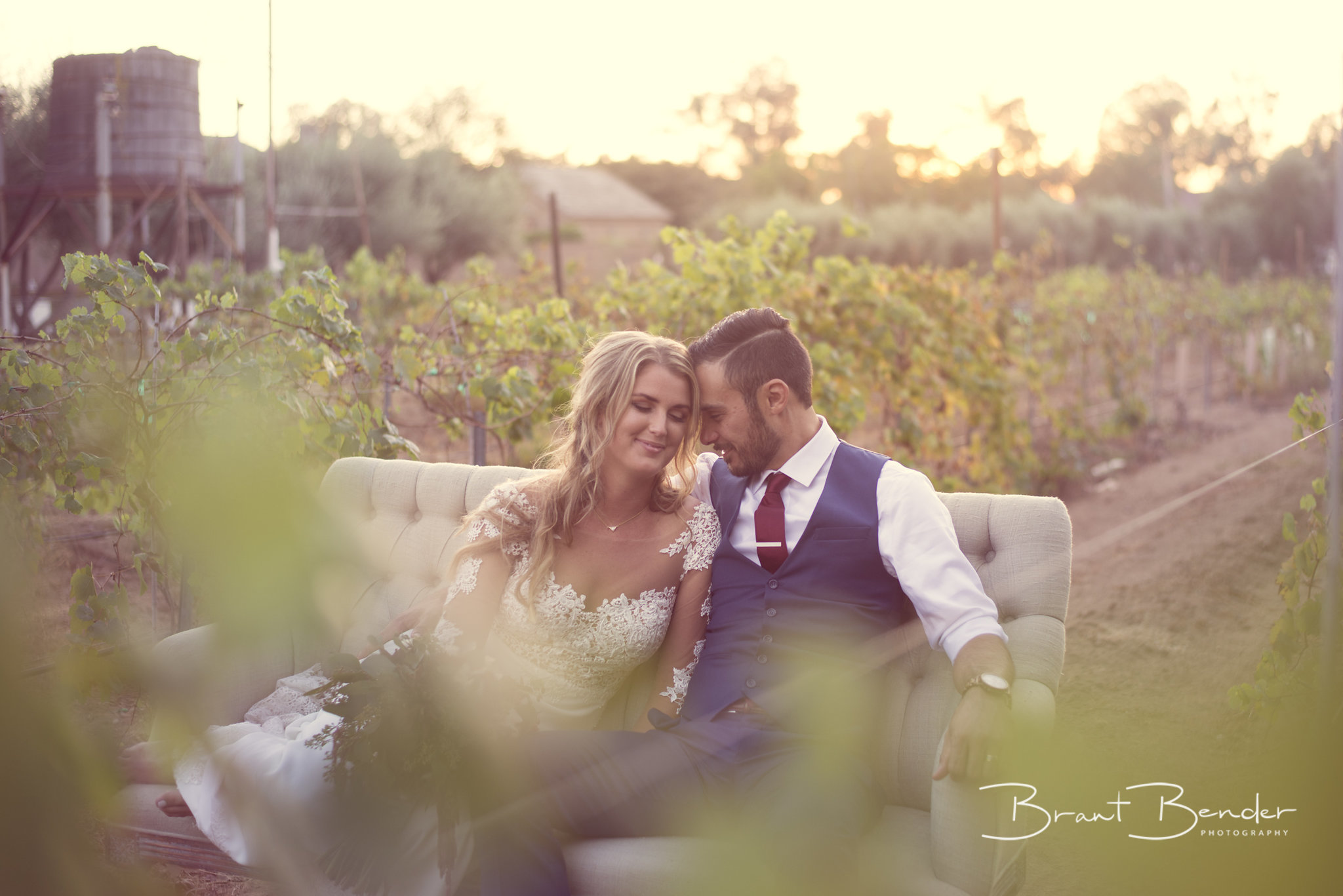 cute bride and groom bernardo winery