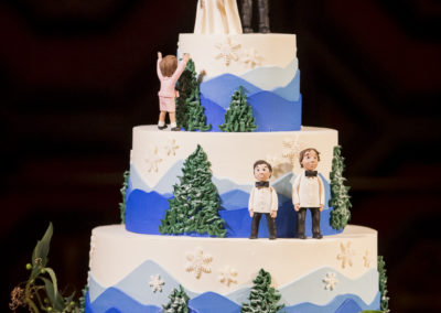 creative custom wedding cake alaska theme brant bender photography
