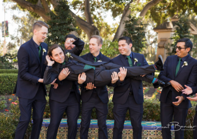 fun groomsmen professional photo weddings prado balboa park